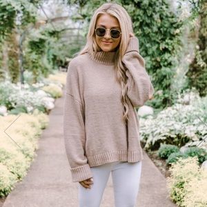 NWT Mock Neck Sweater - PinkLily